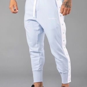 YoungLA Sky Blue 235 90’s Tear Away Joggers Sweatpants Size M Athletic Gym